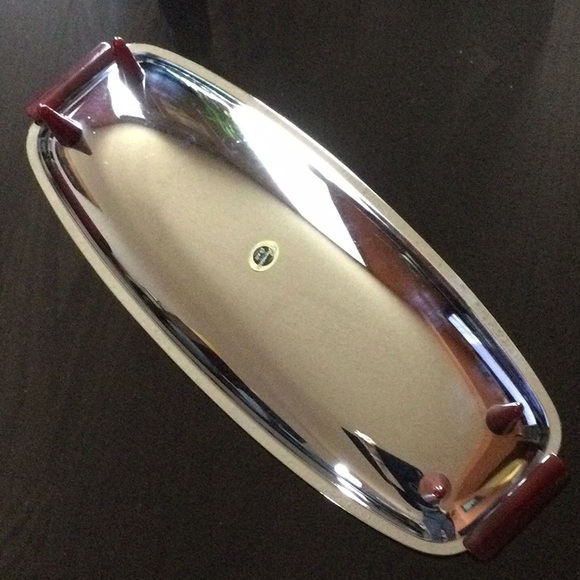 Glo Hill Vintage Chrome/Bakelite  Tray - Picture 5 of 6
